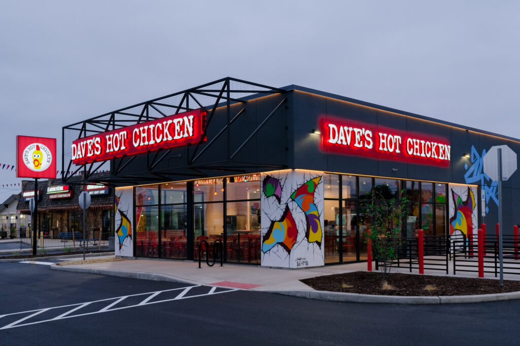 Exterior photo of Dave's Hot Chicken in York, PA