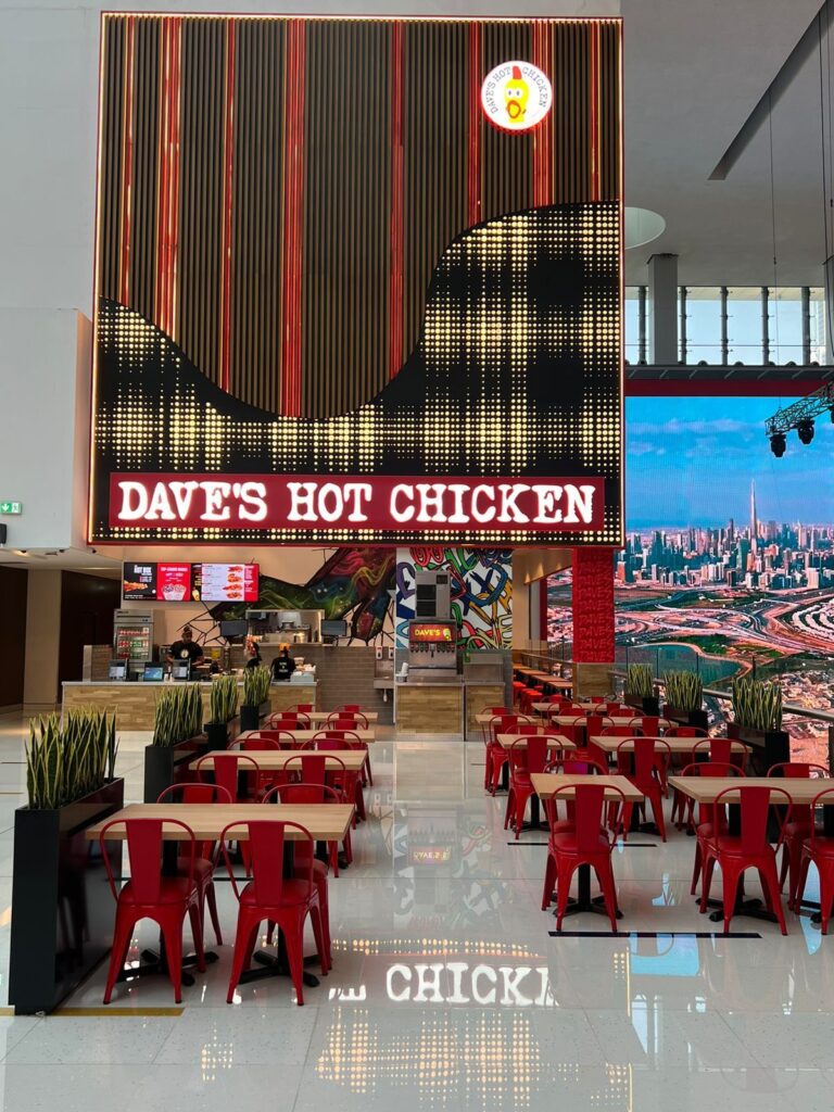 Interior image of Dave's Hot Chicken in Dubai Mall